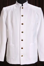 custom server uniform white color jacket nyc